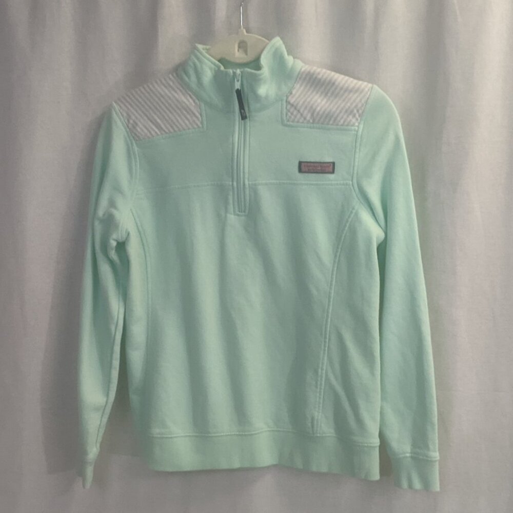 Vineyard Vines Size Small Quarter-Zip Sweatshirt in Mint